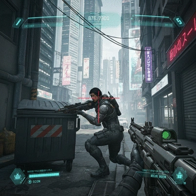 First-person perspective of an egg character shooting in Shell Shockers